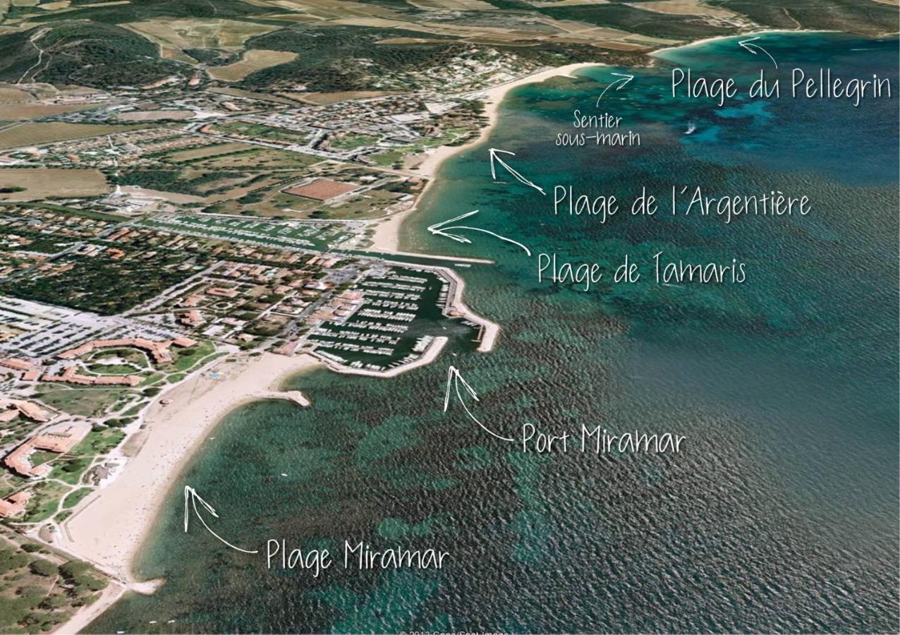 T2 55m2 Climatisé Proche plages Centre ville La Londe-les-Maures Extérieur photo