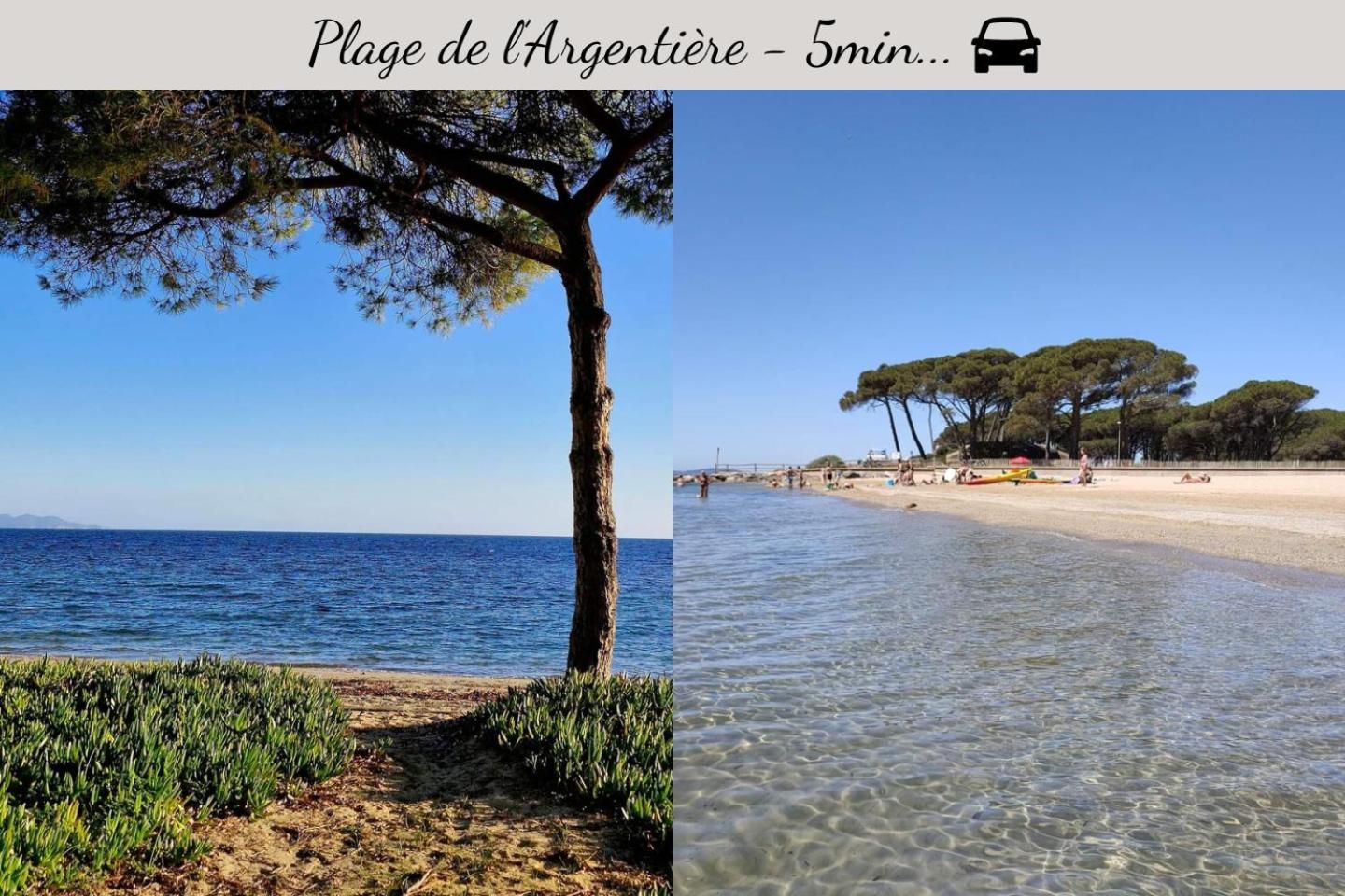 T2 55m2 Climatisé Proche plages Centre ville La Londe-les-Maures Extérieur photo